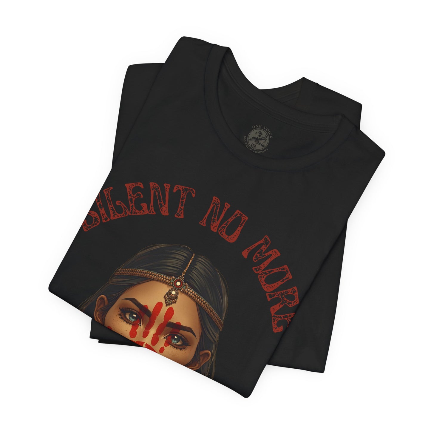 Silent No More Tee – Unisex MelaninWEAR Graphic Shirt Honoring Indigenous Women, Cultural Pride, and Empowered Voices