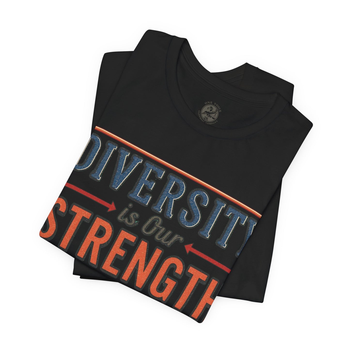 Diversity is Our Strength – Unisex T-Shirt | Equality Message Short Sleeve Tee | Pride Event Shirt | Casual Wear | Gifts for Friends & Allies