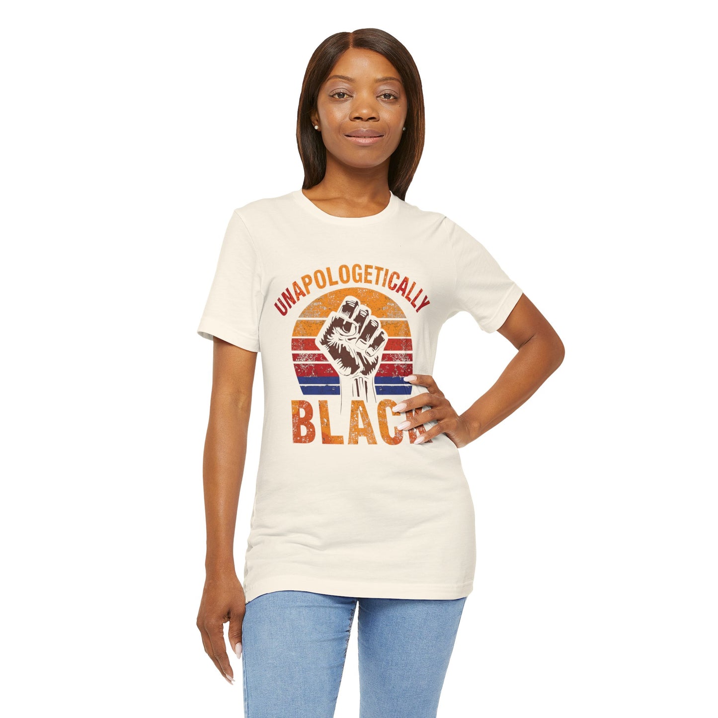 Unapologetically Black – Unisex Jersey Short Sleeve Tee | Racial Justice Shirt | Activism Apparel | Empowerment T-Shirt | Gift for Activists