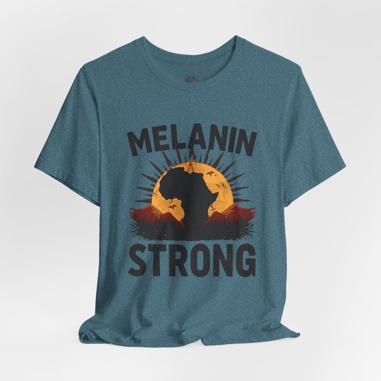Melanin Strong – Unisex Jersey Short Sleeve Shirt | Empowerment Tee | Black History Month Apparel | Statement Shirt | Gift for Activists