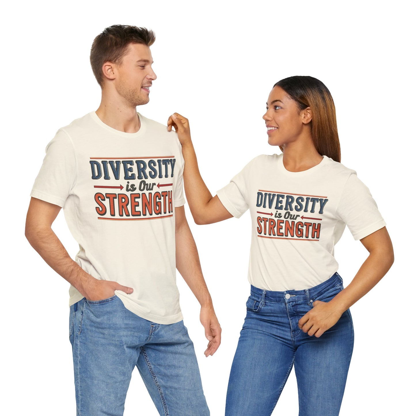 Diversity is Our Strength – Unisex T-Shirt | Equality Message Short Sleeve Tee | Pride Event Shirt | Casual Wear | Gifts for Friends & Allies