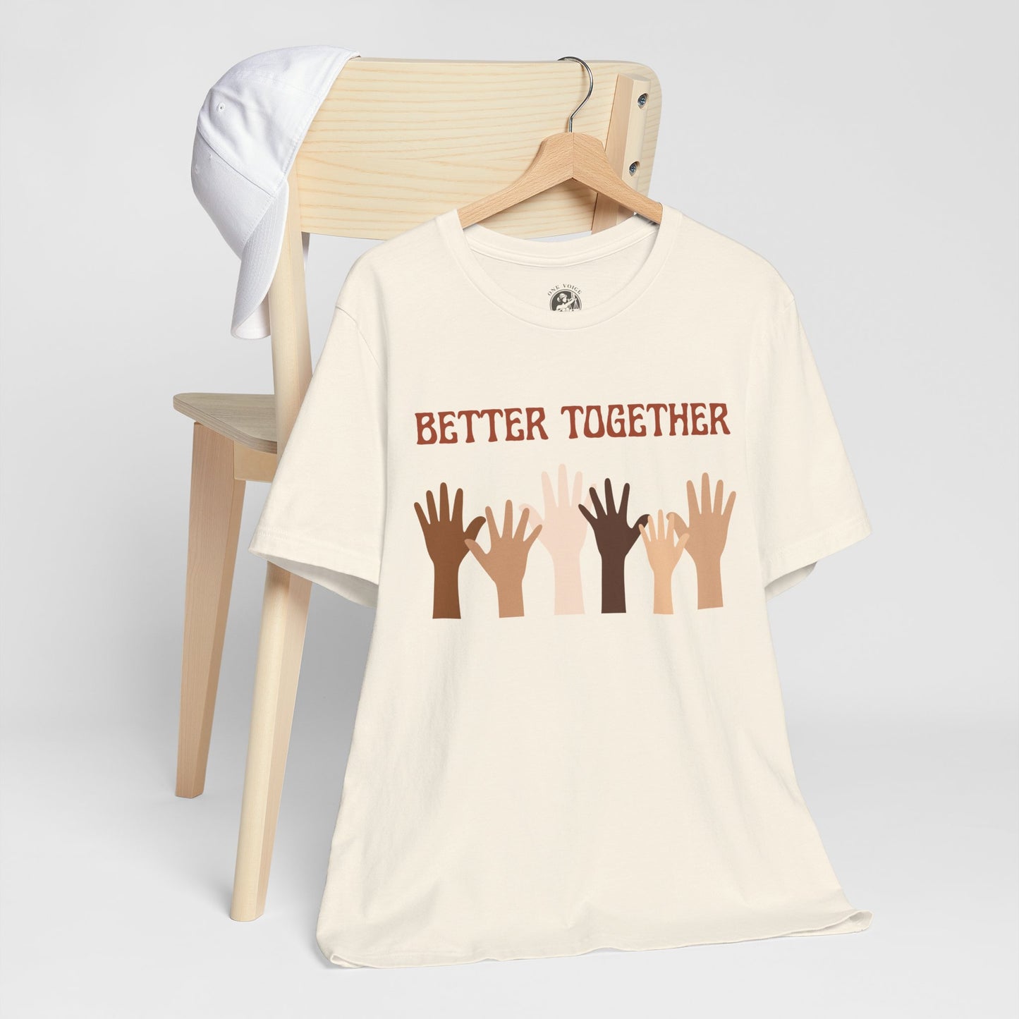 Better Together Tee – Unisex StatementWEAR Shirt Celebrating Unity, Diversity, and Inclusion | Social Justice Apparel by One Voice Clothing Company