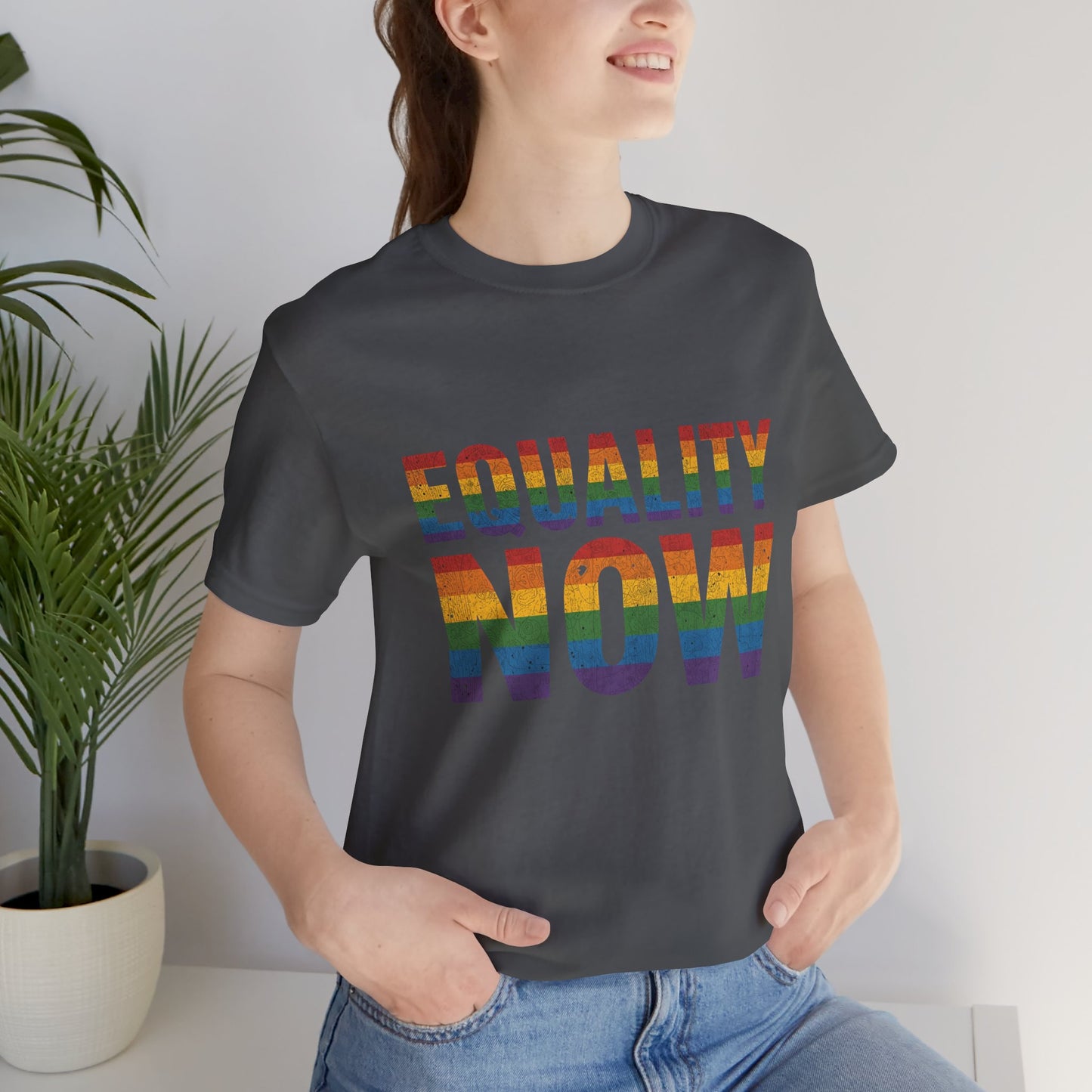 Equality Now – Unisex Jersey Tee | Pride T-Shirt | LGBTQ+ Apparel | Equality Statement Shirt | Comfortable Casual Wear | Gift for Activists