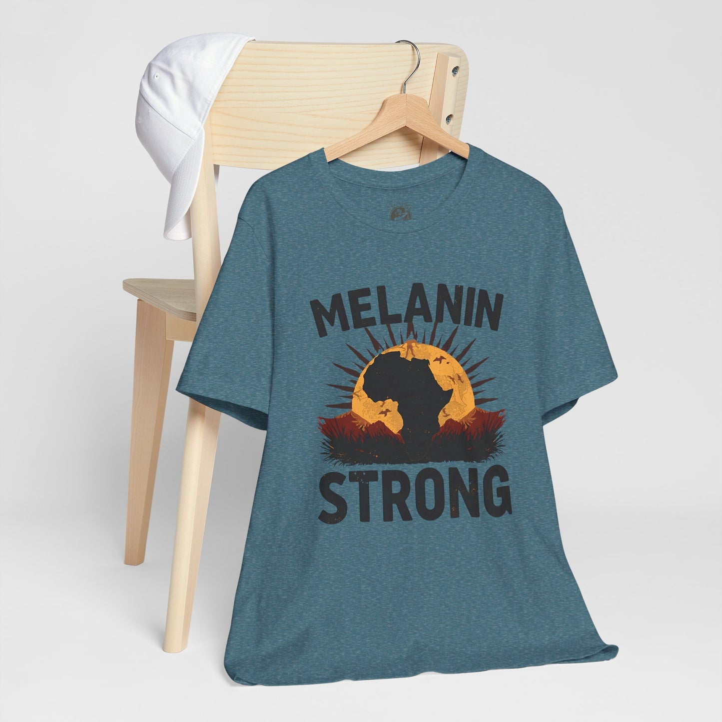 Melanin Strong – Unisex Jersey Short Sleeve Shirt | Empowerment Tee | Black History Month Apparel | Statement Shirt | Gift for Activists