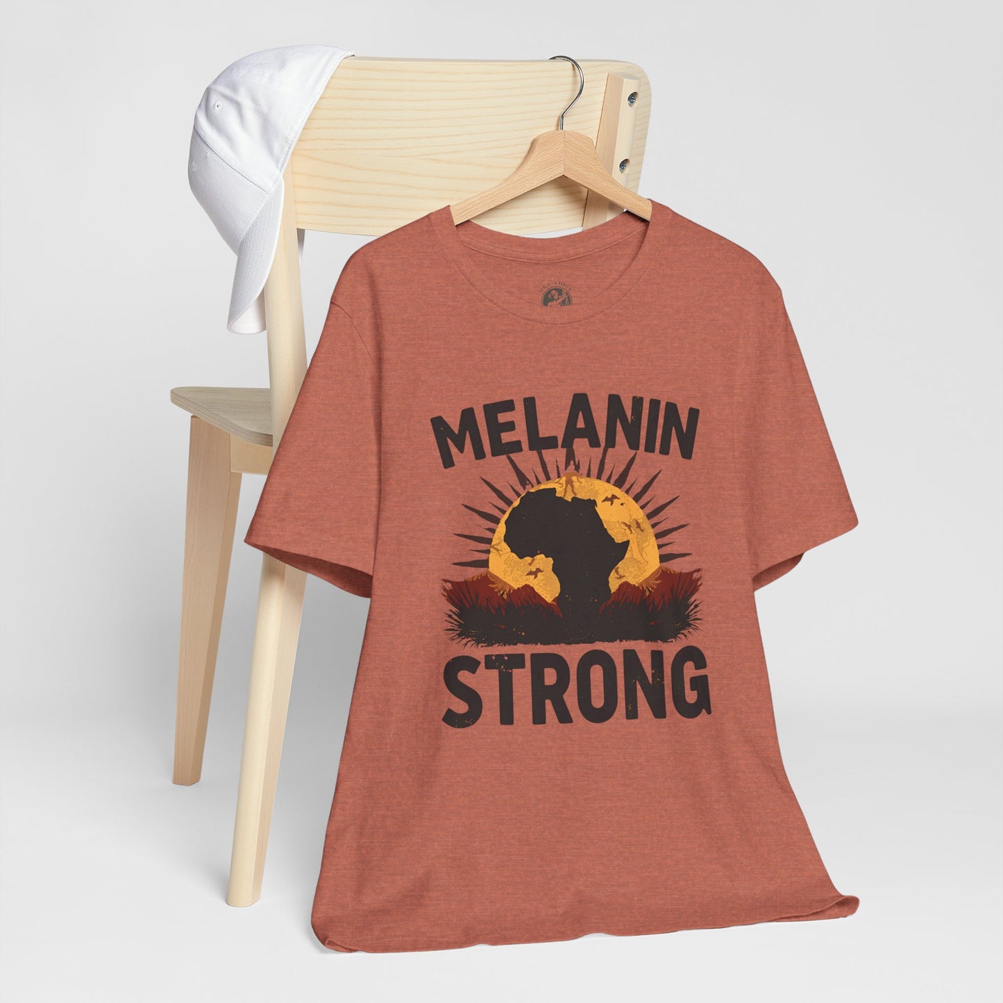Melanin Strong – Unisex Jersey Short Sleeve Shirt | Empowerment Tee | Black History Month Apparel | Statement Shirt | Gift for Activists