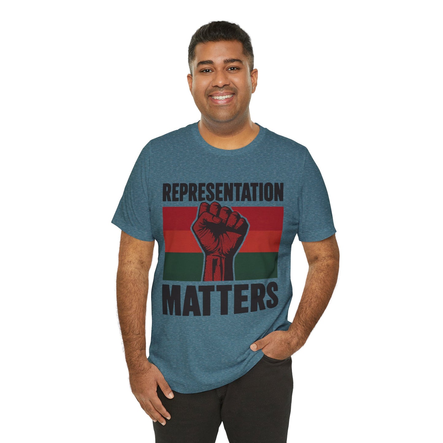 Representation Matters – Unisex Tee | Statement Shirt for Advocacy & Awareness | Black History Month Apparel | Gift for Activists | Casual Wear