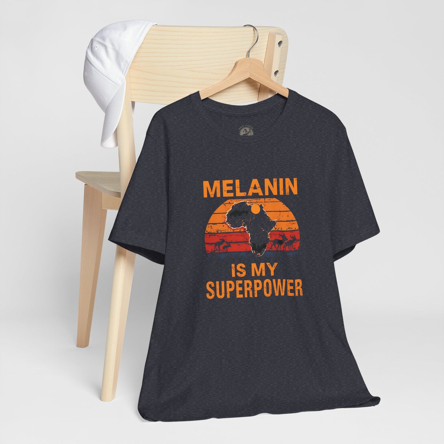 Melanin Superpower Tee | Unisex Jersey Short Sleeve T-Shirt, Activism Apparel, Black Pride Statement Shirt, Gift for Social Justice Advocates