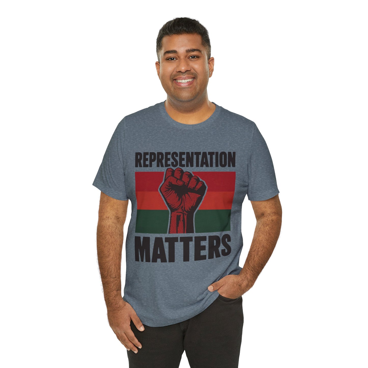 Representation Matters – Unisex Tee | Statement Shirt for Advocacy & Awareness | Black History Month Apparel | Gift for Activists | Casual Wear