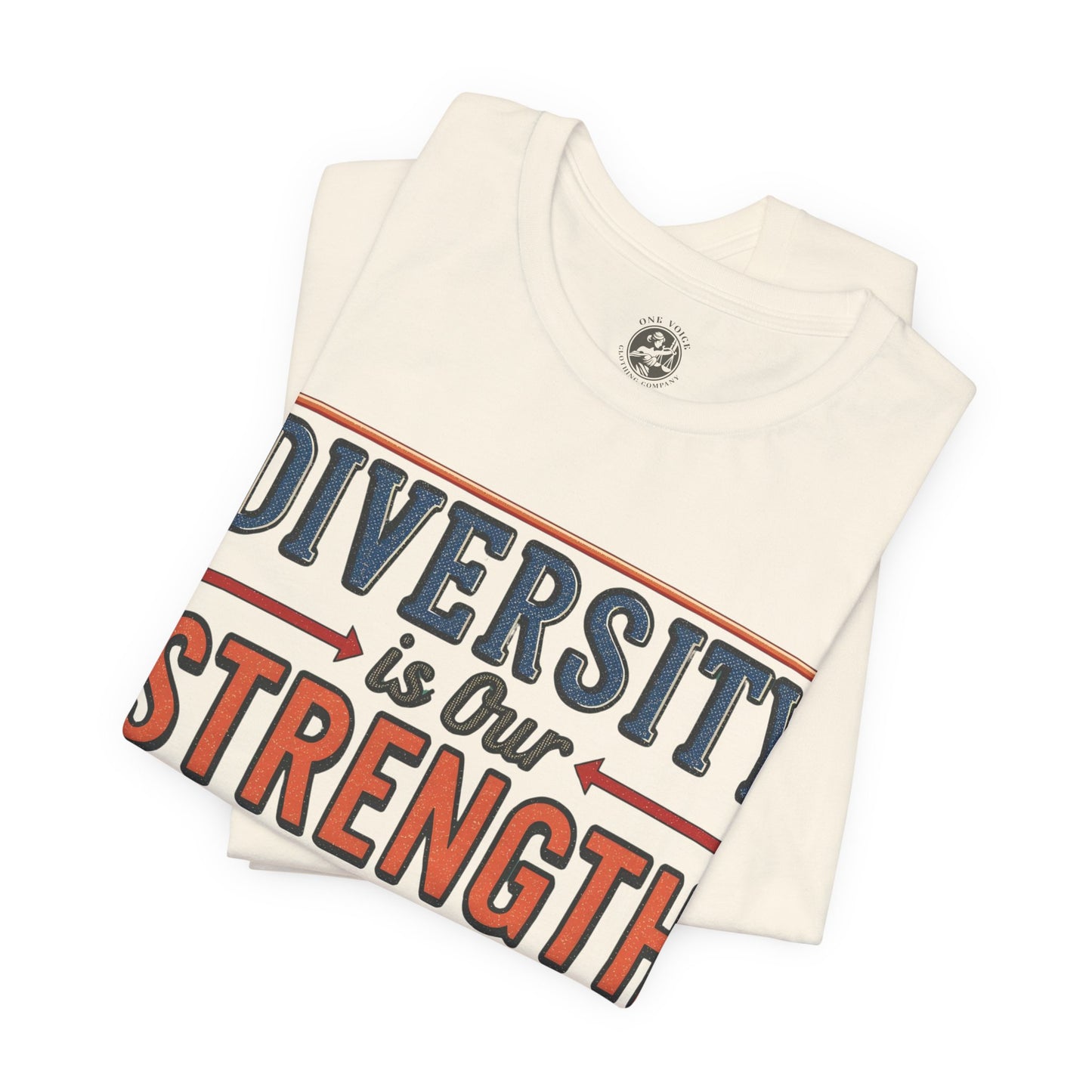 Diversity is Our Strength – Unisex T-Shirt | Equality Message Short Sleeve Tee | Pride Event Shirt | Casual Wear | Gifts for Friends & Allies
