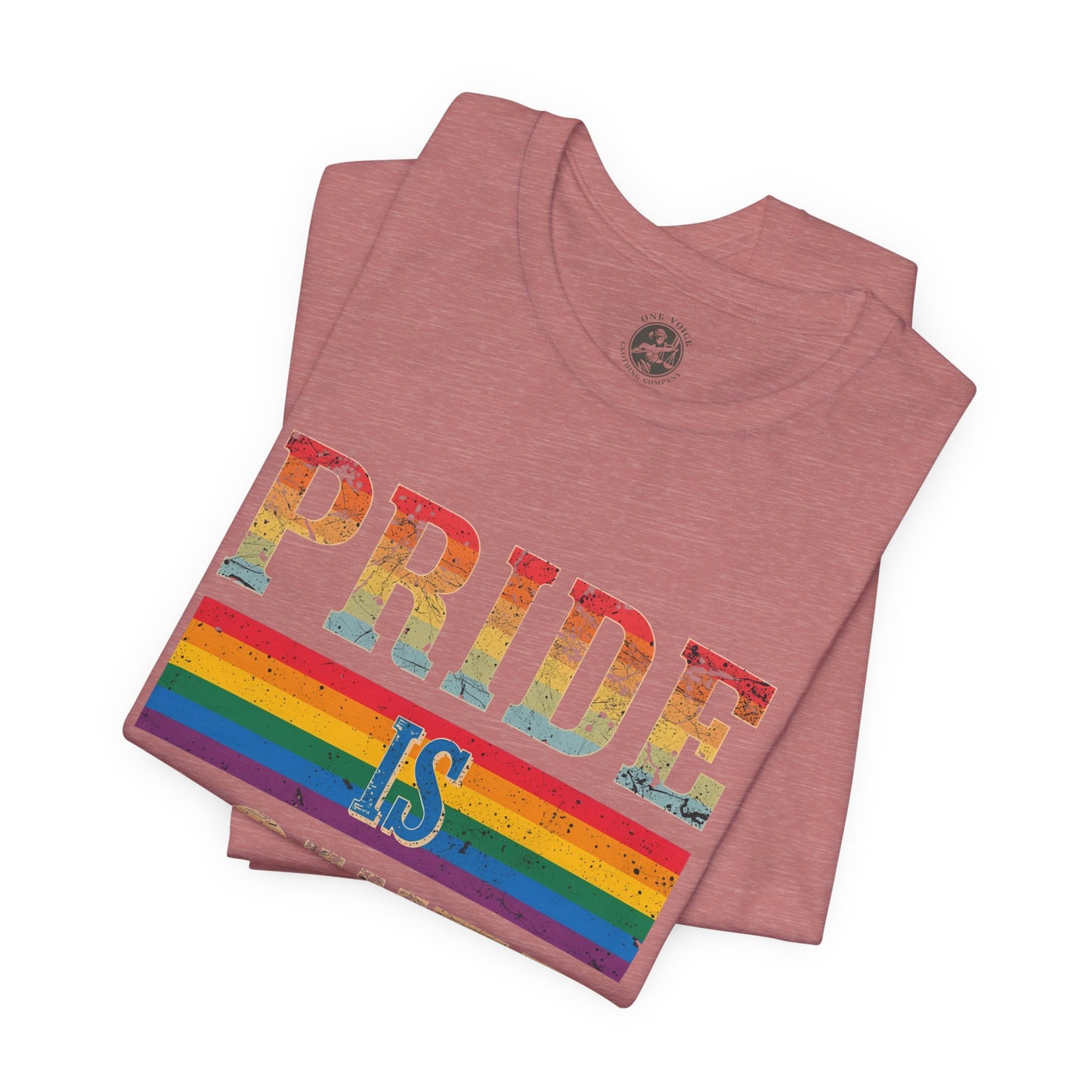 Pride is Power – Unisex Jersey Tee | Pride T-Shirt | LGBTQ+ Apparel | Equality Statement Shirt | Comfortable Casual Wear | Gift for Activists