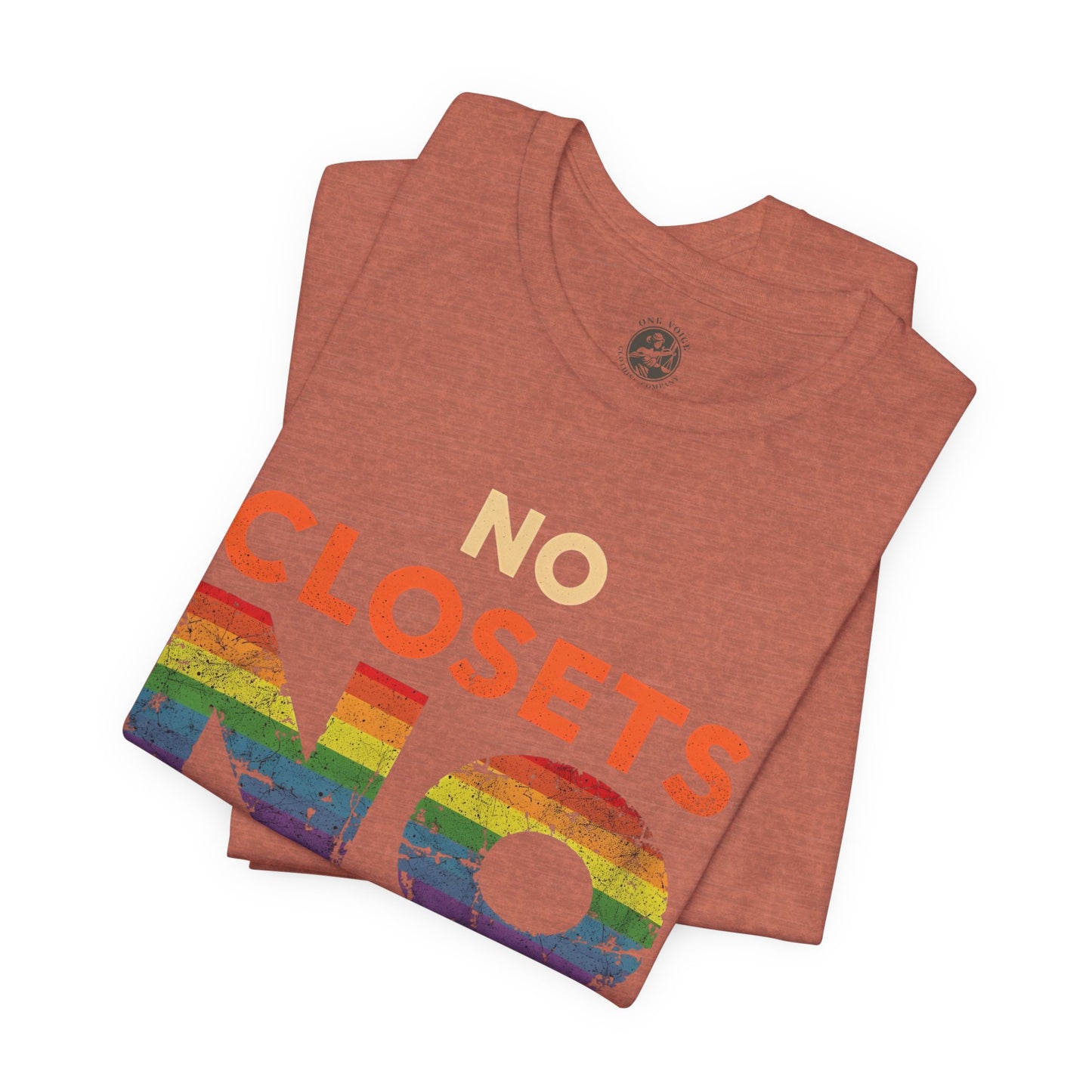 No Closets No Limits – Pride-Themed Unisex Tee | LGBTQ+ Shirt | Gay Pride Apparel | Equality T-Shirt | StatementWEAR | Comfortable Everyday Wear