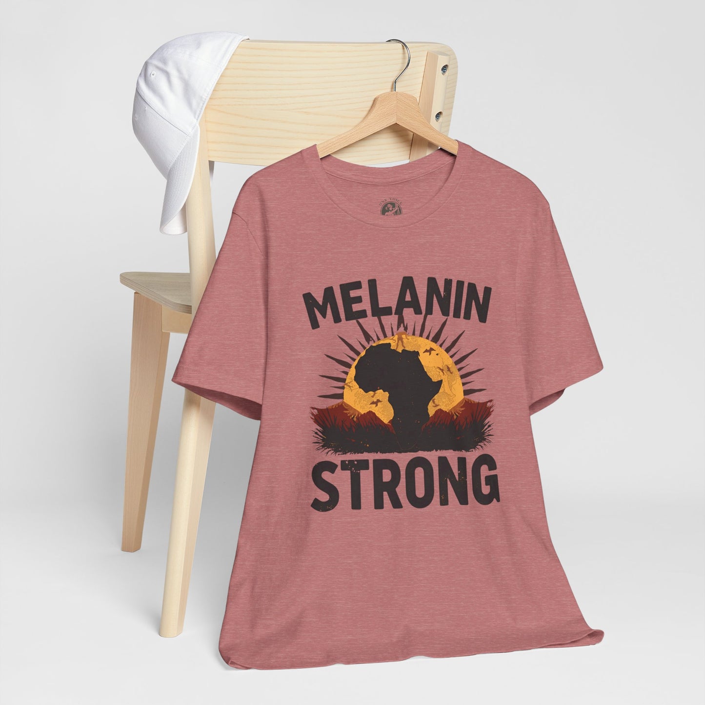 Melanin Strong – Unisex Jersey Short Sleeve Shirt | Empowerment Tee | Black History Month Apparel | Statement Shirt | Gift for Activists