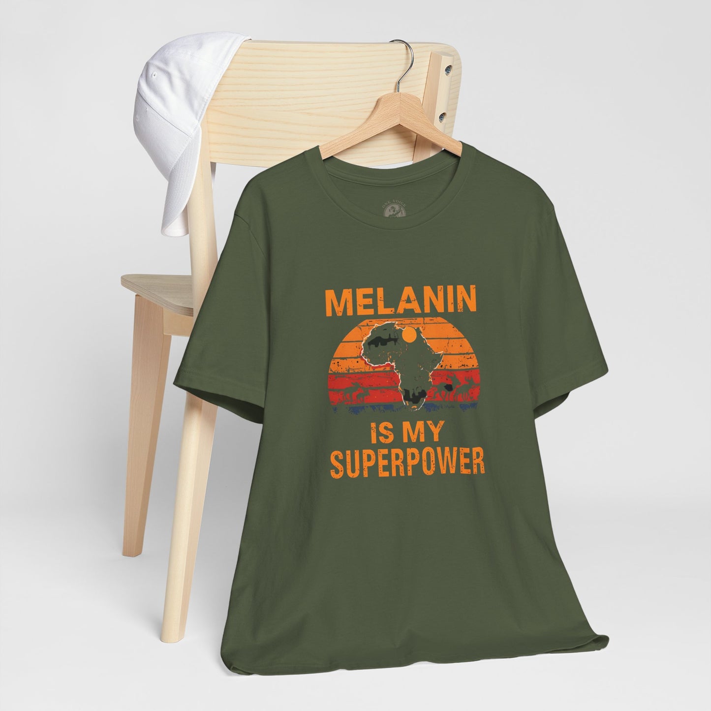 Melanin Superpower Tee | Unisex Jersey Short Sleeve T-Shirt, Activism Apparel, Black Pride Statement Shirt, Gift for Social Justice Advocates