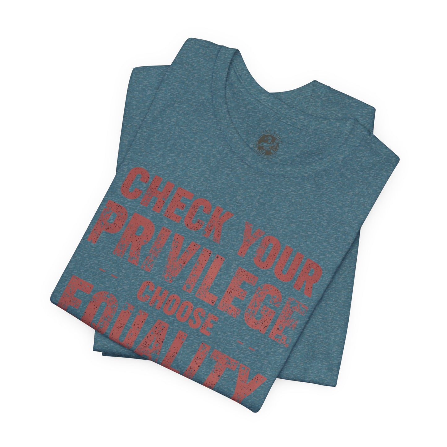Check Your Privilege Choose Equality – Equality Message Unisex T-Shirt | Social Justice Tee | Casual Wear | Gift for Activists | Summer Fashion | Equality Awareness