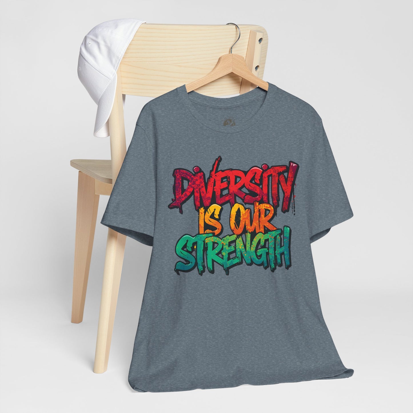 Diversity is Our Strength Tee – Unisex Jersey Short Sleeve T-Shirt | Inclusive Apparel | Social Justice Shirt | Gift for Activists | Colorful Equality Wear