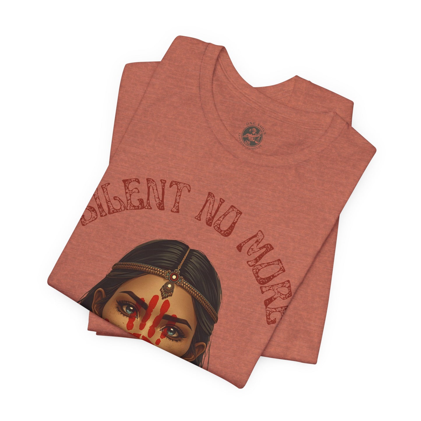 Silent No More Tee – Unisex MelaninWEAR Graphic Shirt Honoring Indigenous Women, Cultural Pride, and Empowered Voices