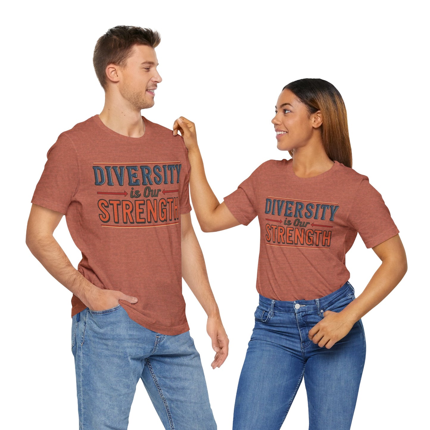 Diversity is Our Strength – Unisex T-Shirt | Equality Message Short Sleeve Tee | Pride Event Shirt | Casual Wear | Gifts for Friends & Allies