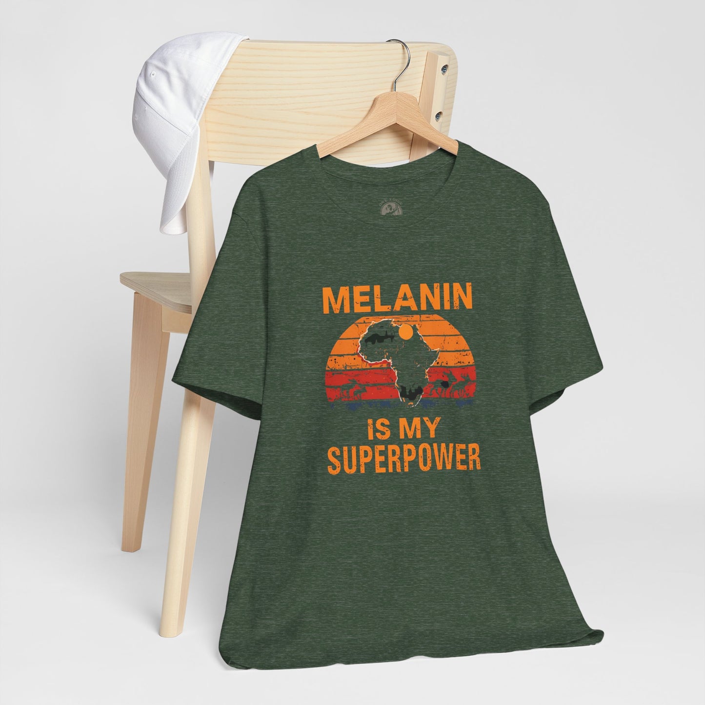 Melanin Superpower Tee | Unisex Jersey Short Sleeve T-Shirt, Activism Apparel, Black Pride Statement Shirt, Gift for Social Justice Advocates