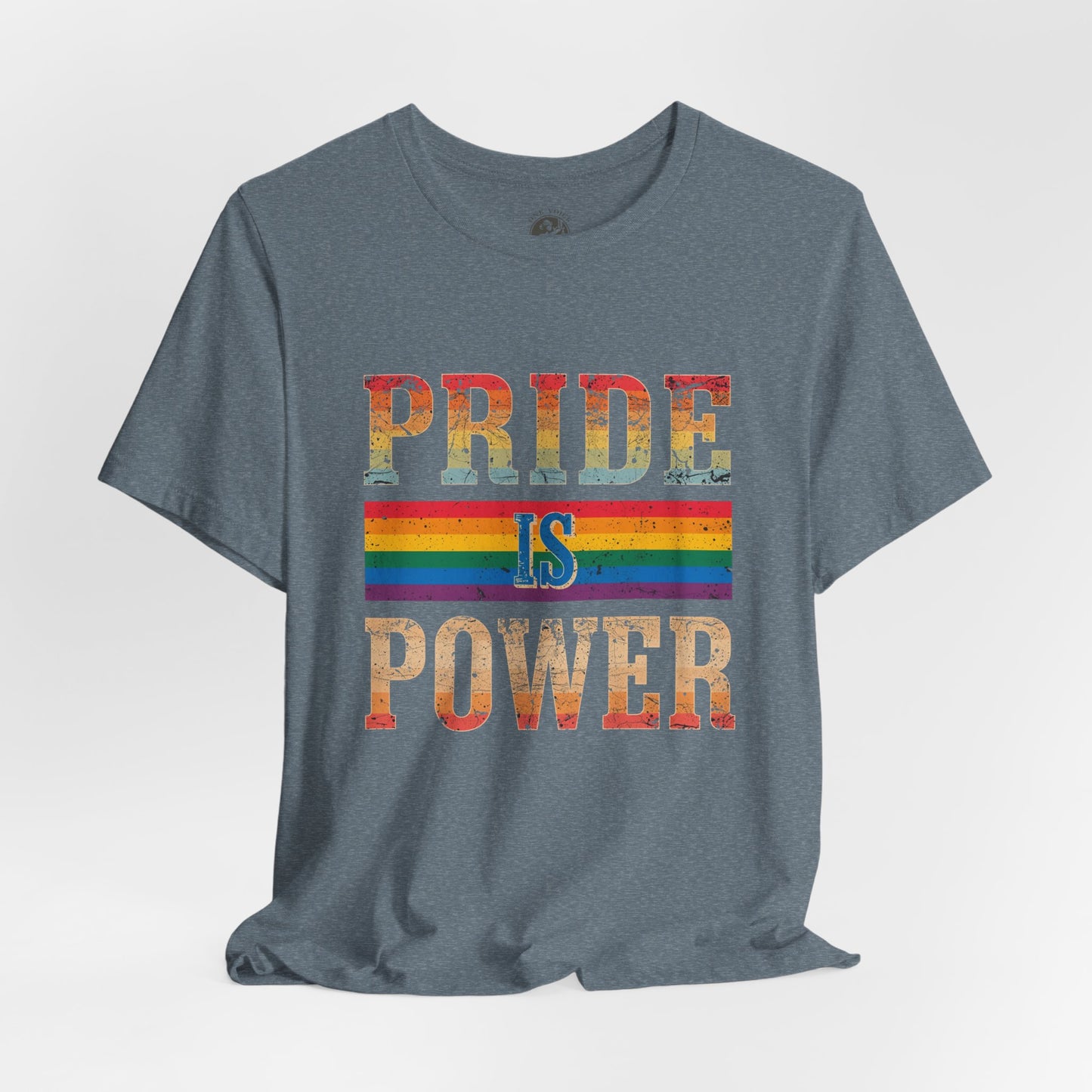 Pride is Power – Unisex Jersey Tee | Pride T-Shirt | LGBTQ+ Apparel | Equality Statement Shirt | Comfortable Casual Wear | Gift for Activists