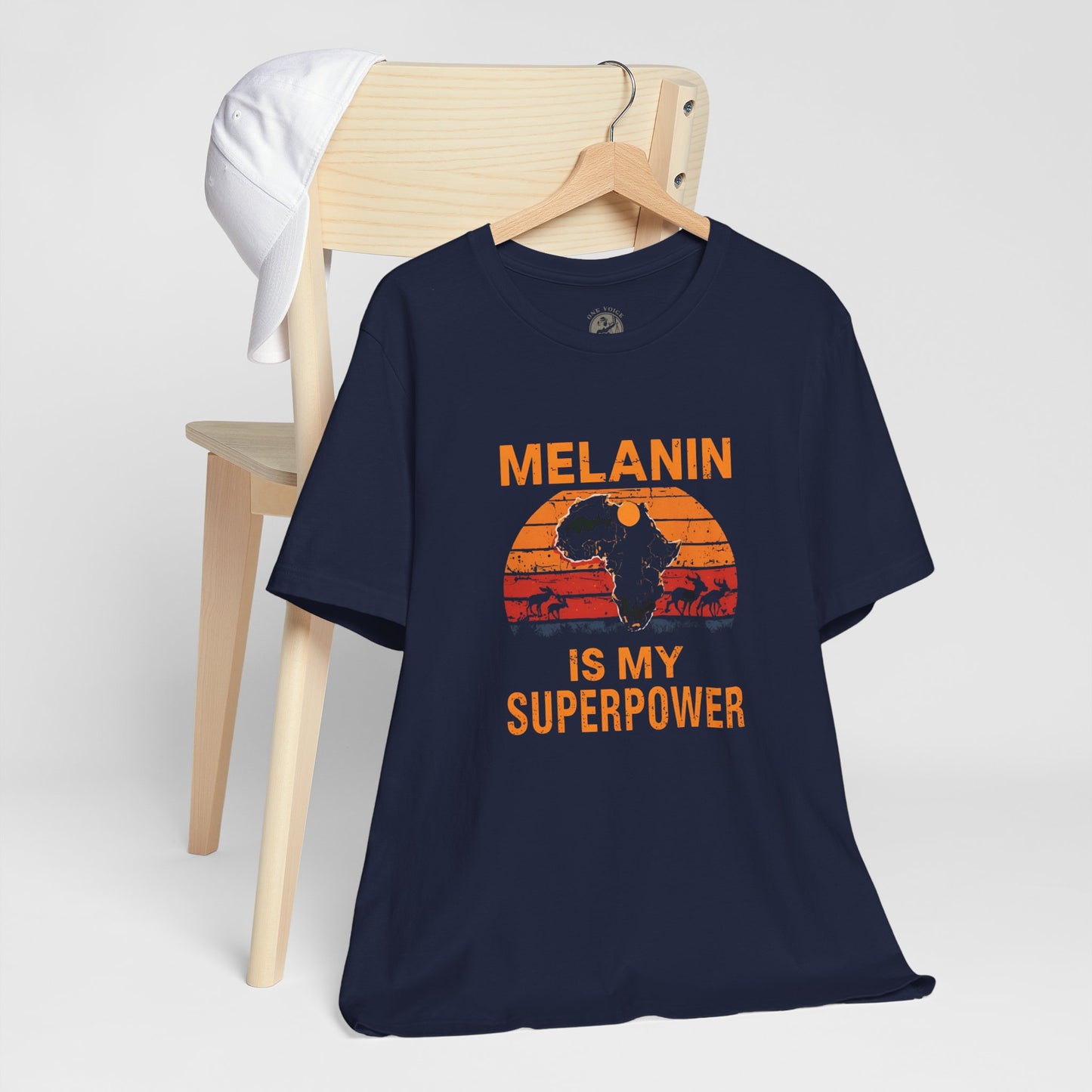 Melanin Superpower Tee | Unisex Jersey Short Sleeve T-Shirt, Activism Apparel, Black Pride Statement Shirt, Gift for Social Justice Advocates