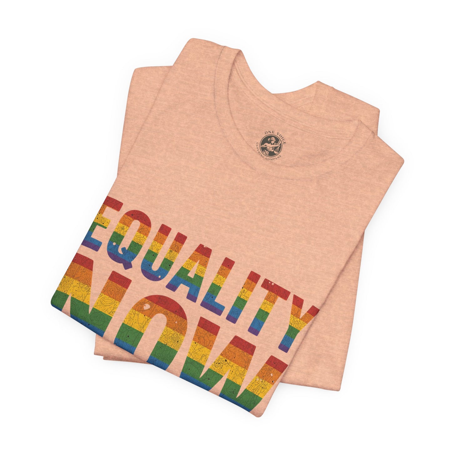 Equality Now – Unisex Jersey Tee | Pride T-Shirt | LGBTQ+ Apparel | Equality Statement Shirt | Comfortable Casual Wear | Gift for Activists