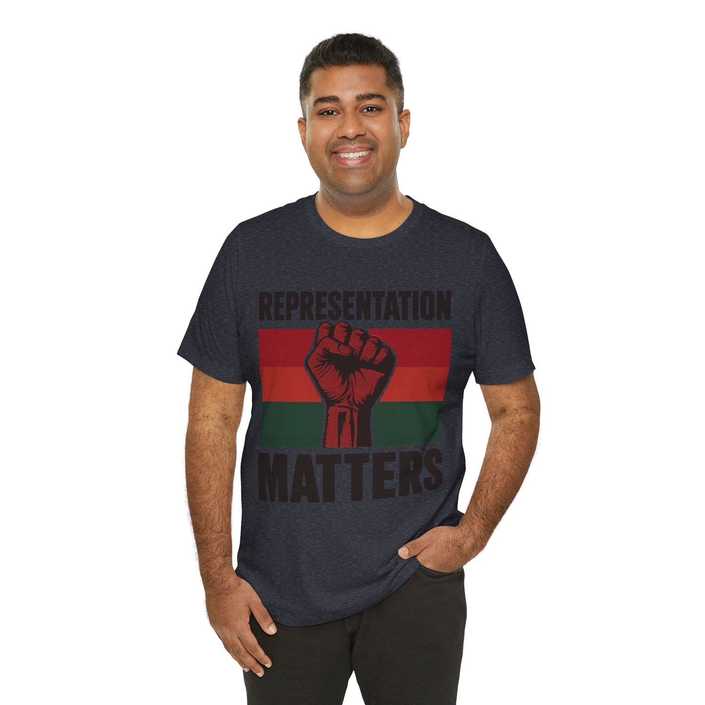 Representation Matters – Unisex Tee | Statement Shirt for Advocacy & Awareness | Black History Month Apparel | Gift for Activists | Casual Wear