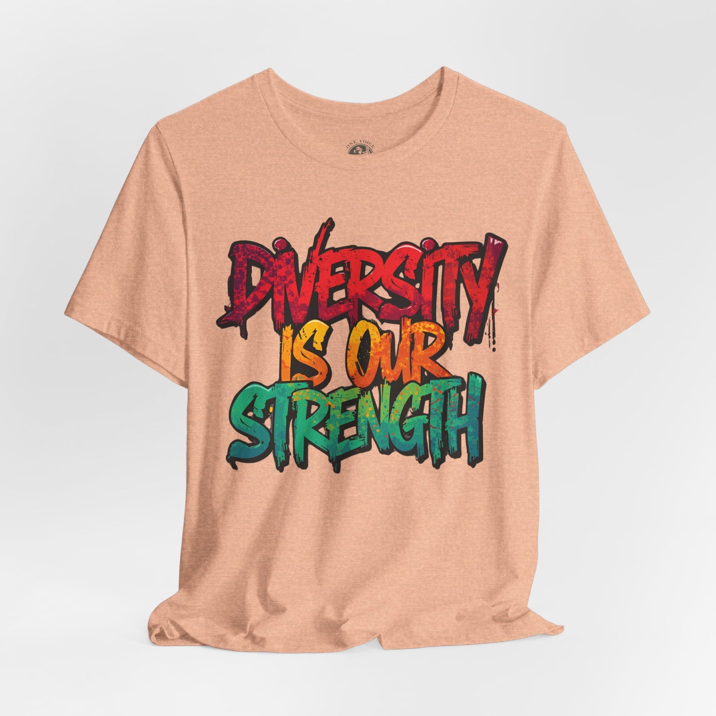 Diversity is Our Strength Tee – Unisex Jersey Short Sleeve T-Shirt | Inclusive Apparel | Social Justice Shirt | Gift for Activists | Colorful Equality Wear