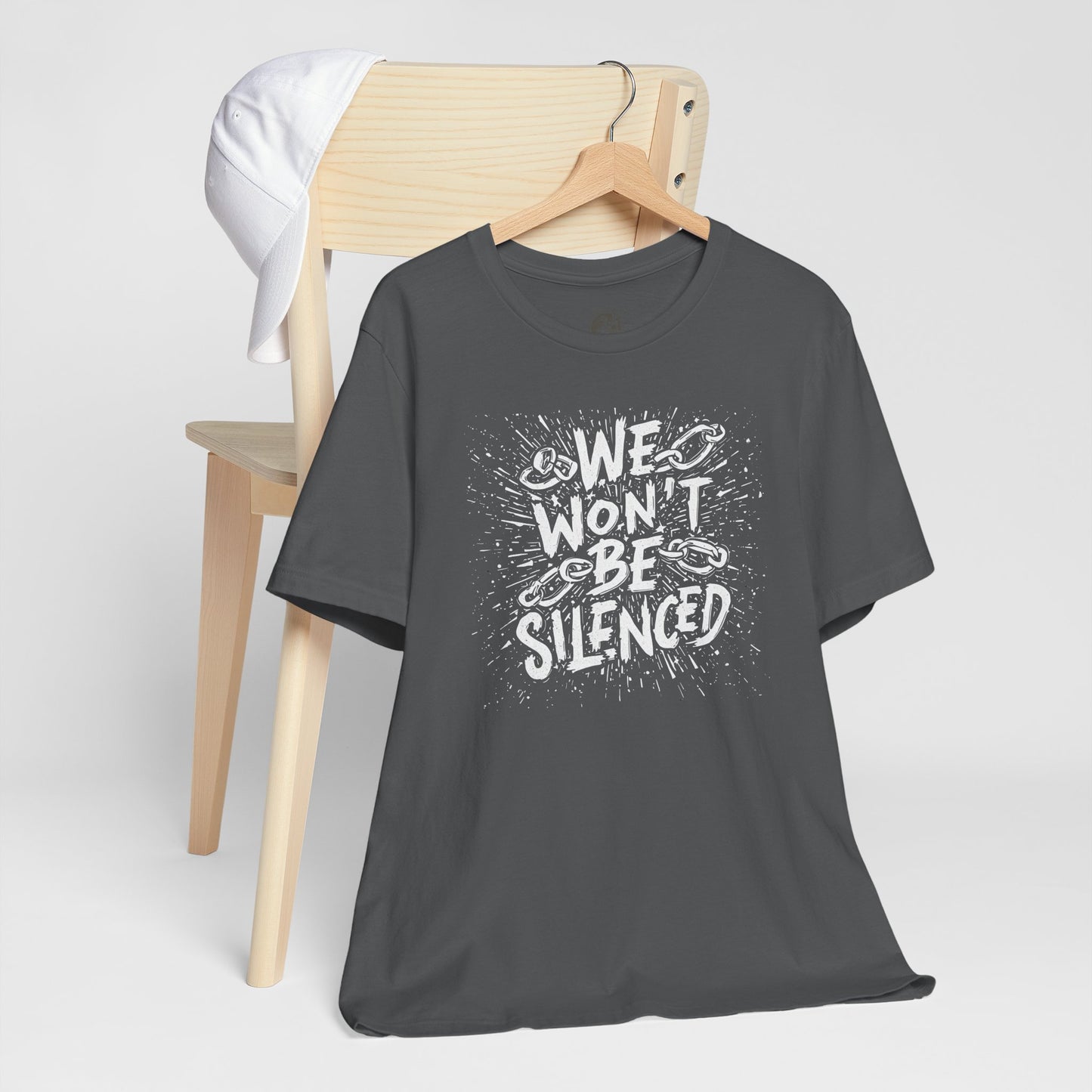 We Won’t Be Silenced Tee – Unisex StatementWEAR Graphic Shirt for Activists, Protest Apparel, Social Justice Gift, Political Statement T-Shirt