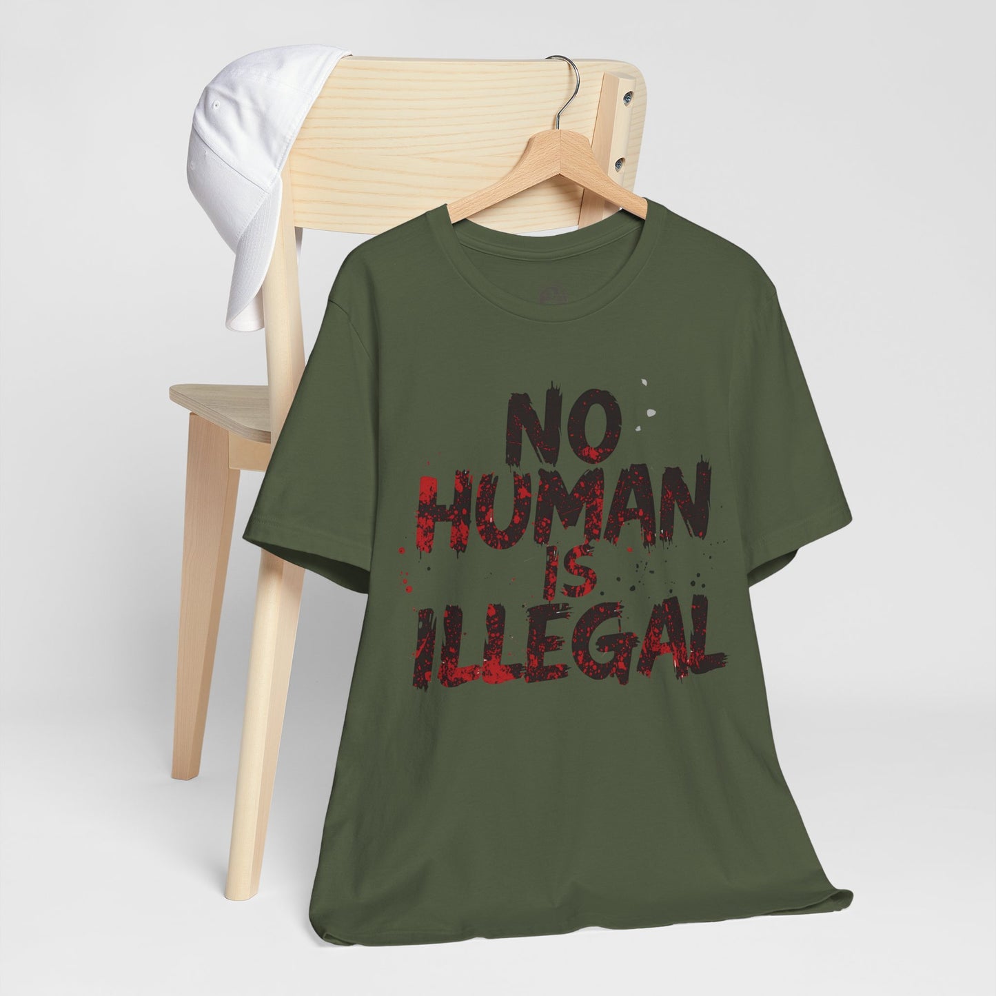 No Human Is Illegal Unisex Tee, Equality T-Shirt, Human Rights Shirt, Activism Apparel, Gift for Social Justice Advocate