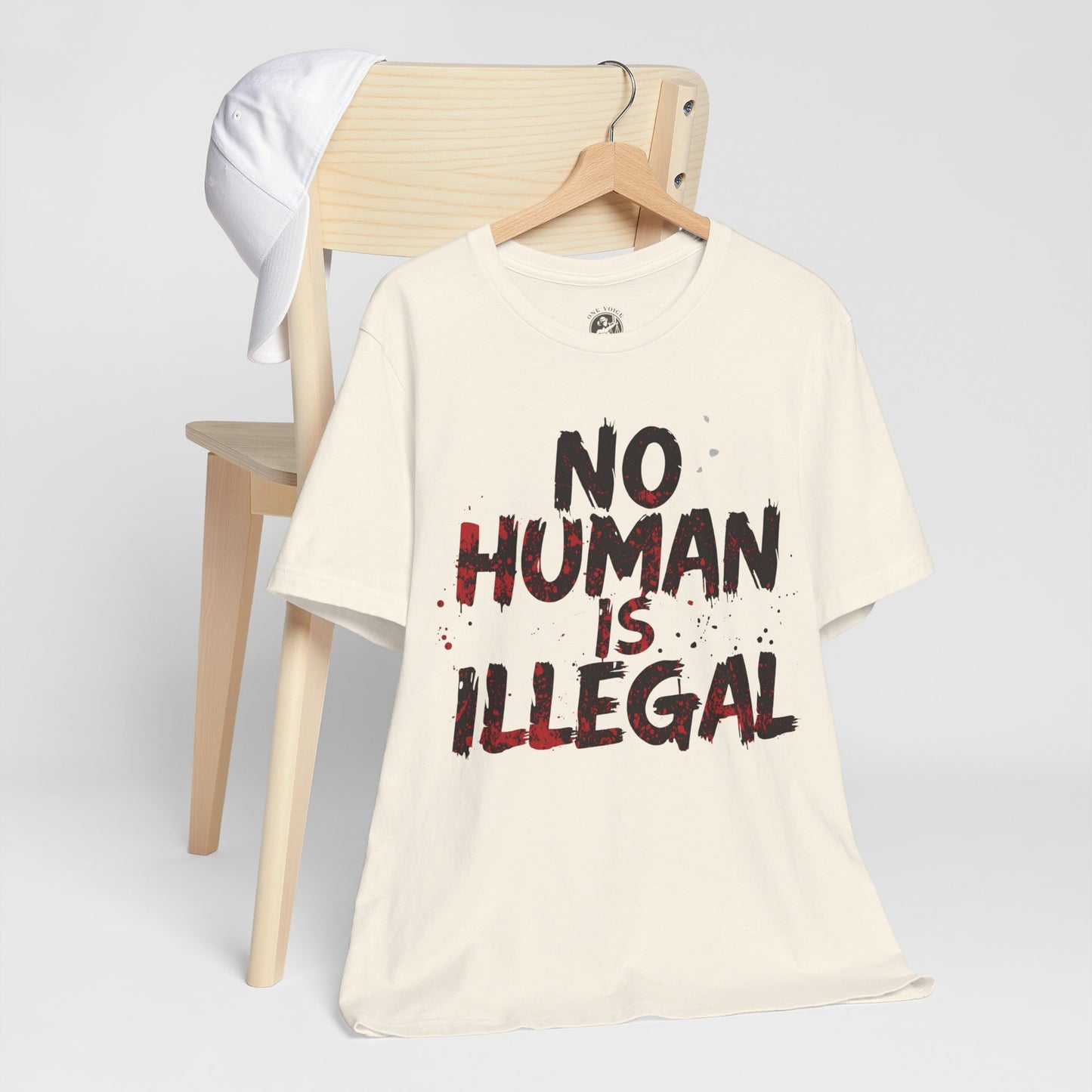 No Human Is Illegal Unisex Tee, Equality T-Shirt, Human Rights Shirt, Activism Apparel, Gift for Social Justice Advocate