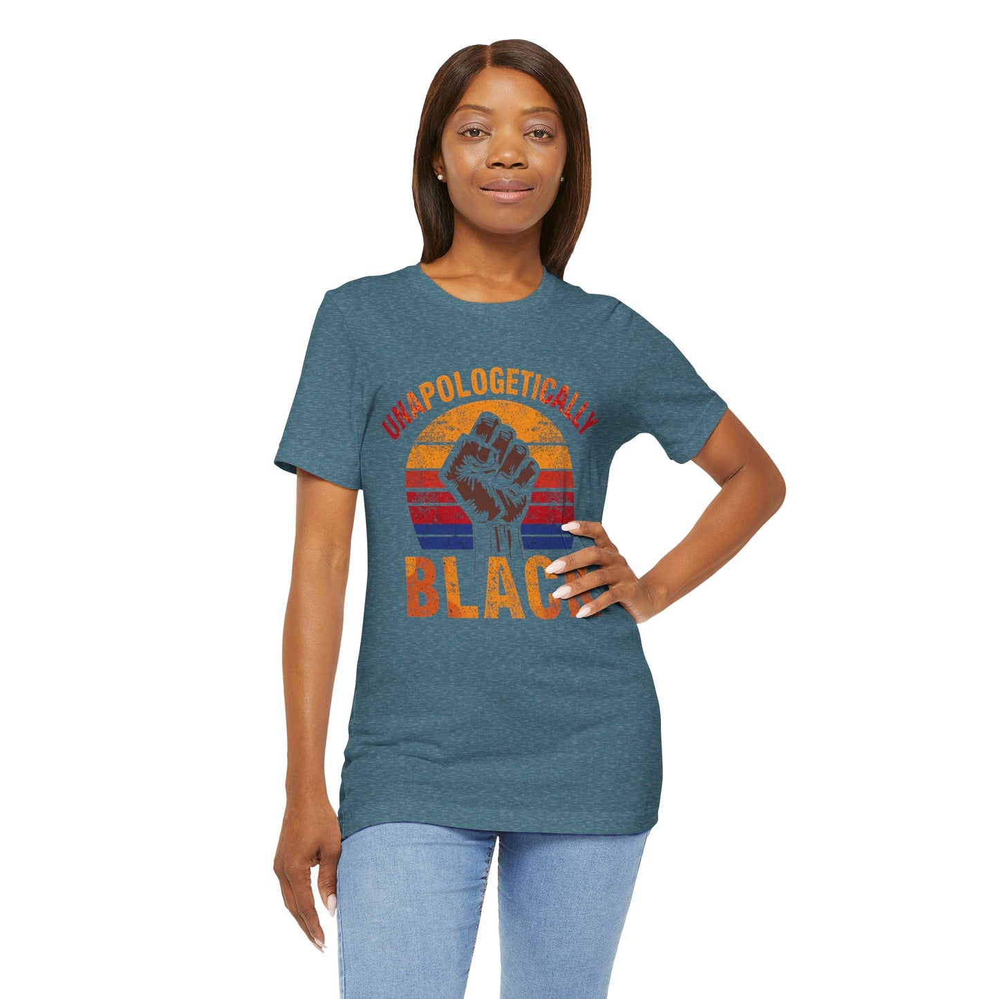 Unapologetically Black – Unisex Jersey Short Sleeve Tee | Racial Justice Shirt | Activism Apparel | Empowerment T-Shirt | Gift for Activists
