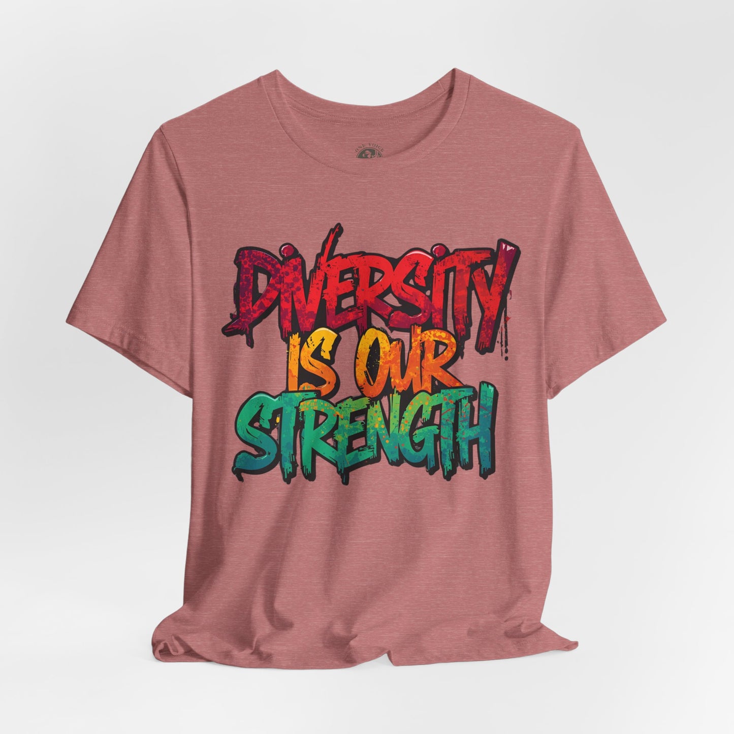 Diversity is Our Strength Tee – Unisex Jersey Short Sleeve T-Shirt | Inclusive Apparel | Social Justice Shirt | Gift for Activists | Colorful Equality Wear