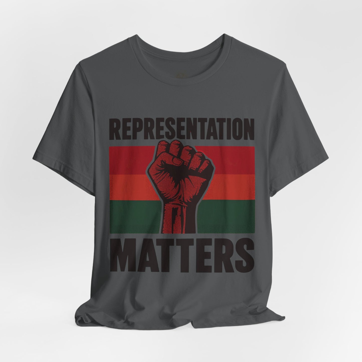 Representation Matters – Unisex Tee | Statement Shirt for Advocacy & Awareness | Black History Month Apparel | Gift for Activists | Casual Wear