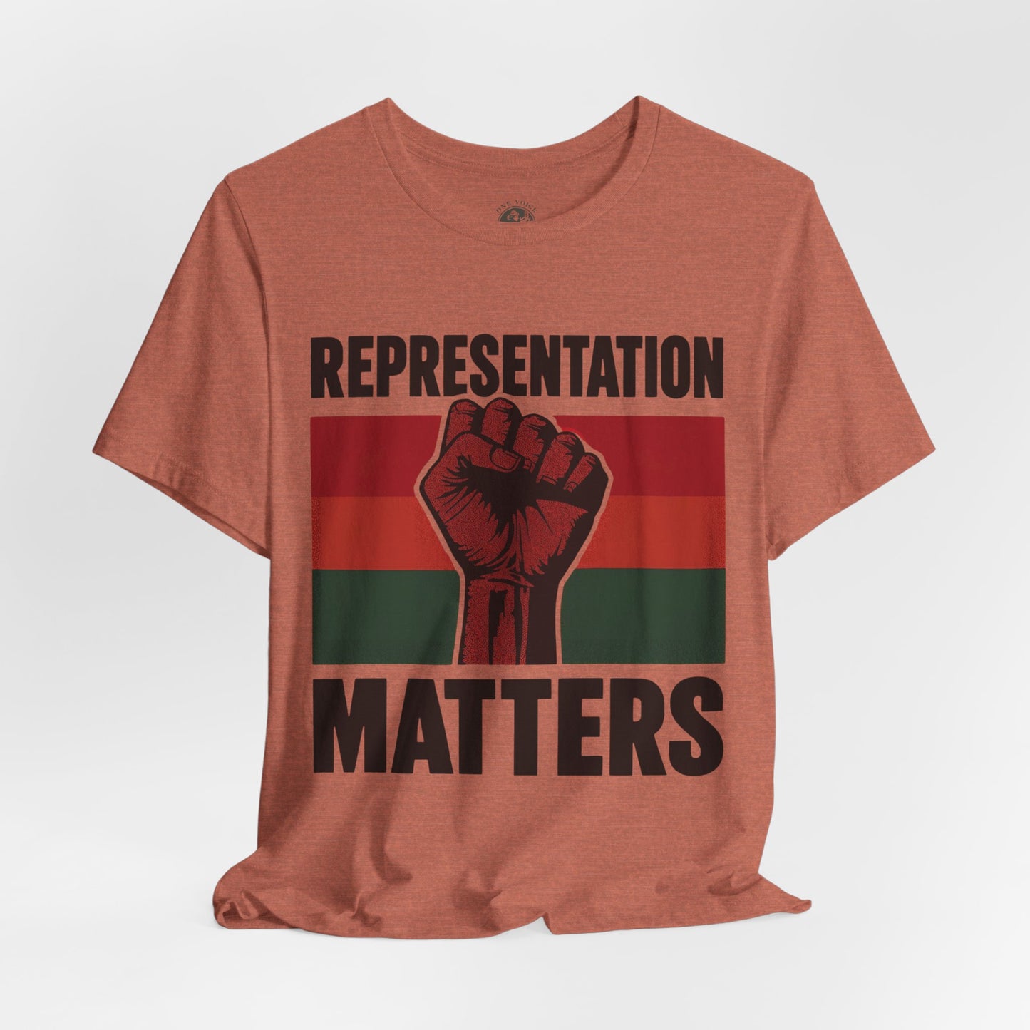 Representation Matters – Unisex Tee | Statement Shirt for Advocacy & Awareness | Black History Month Apparel | Gift for Activists | Casual Wear