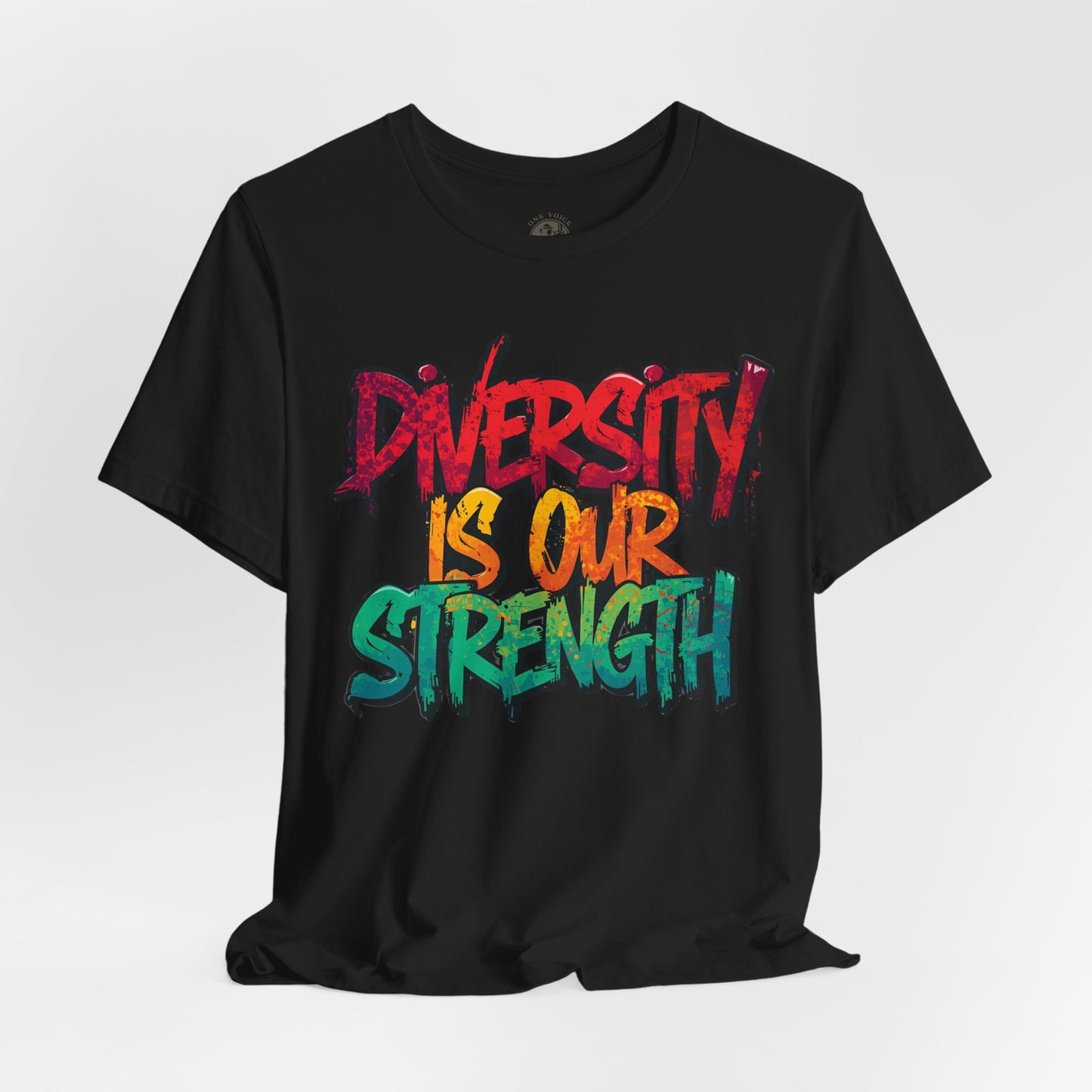 Diversity is Our Strength Tee – Unisex Jersey Short Sleeve T-Shirt | Inclusive Apparel | Social Justice Shirt | Gift for Activists | Colorful Equality Wear