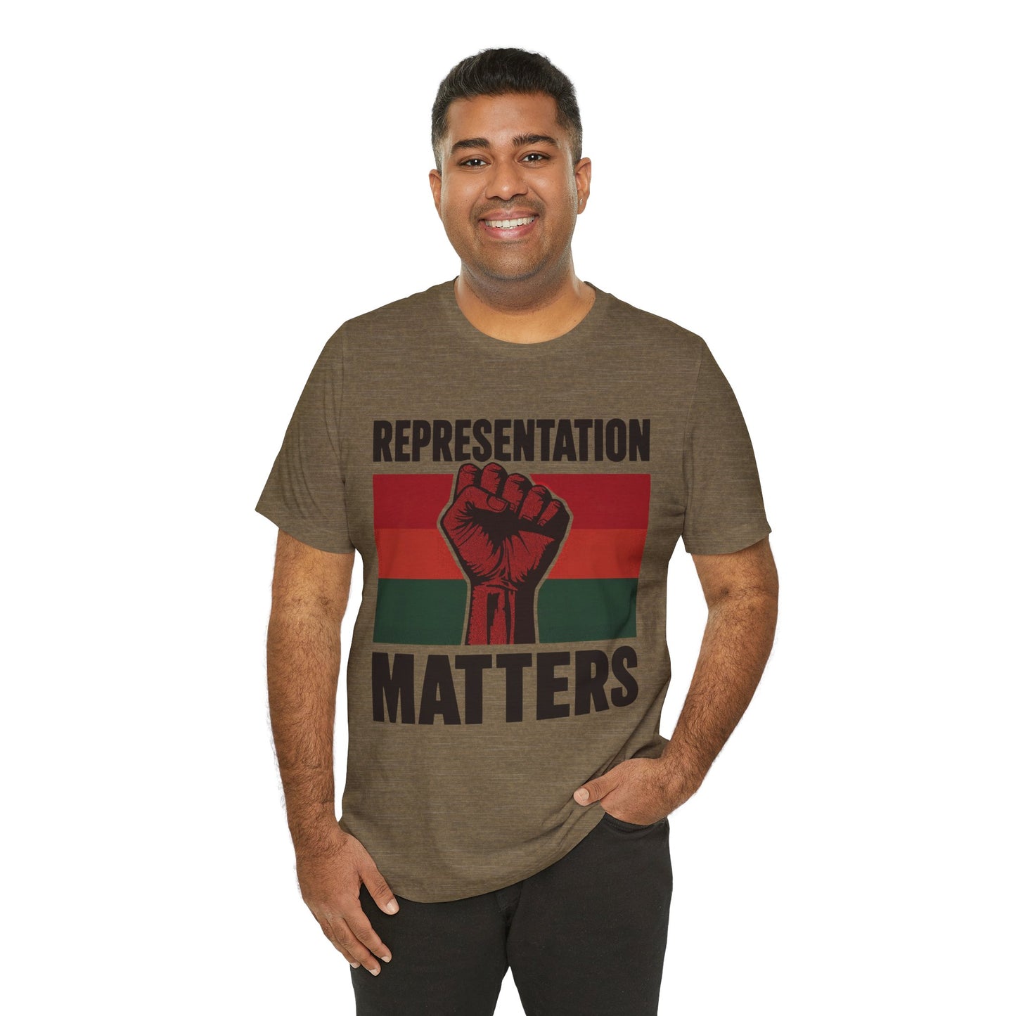 Representation Matters – Unisex Tee | Statement Shirt for Advocacy & Awareness | Black History Month Apparel | Gift for Activists | Casual Wear
