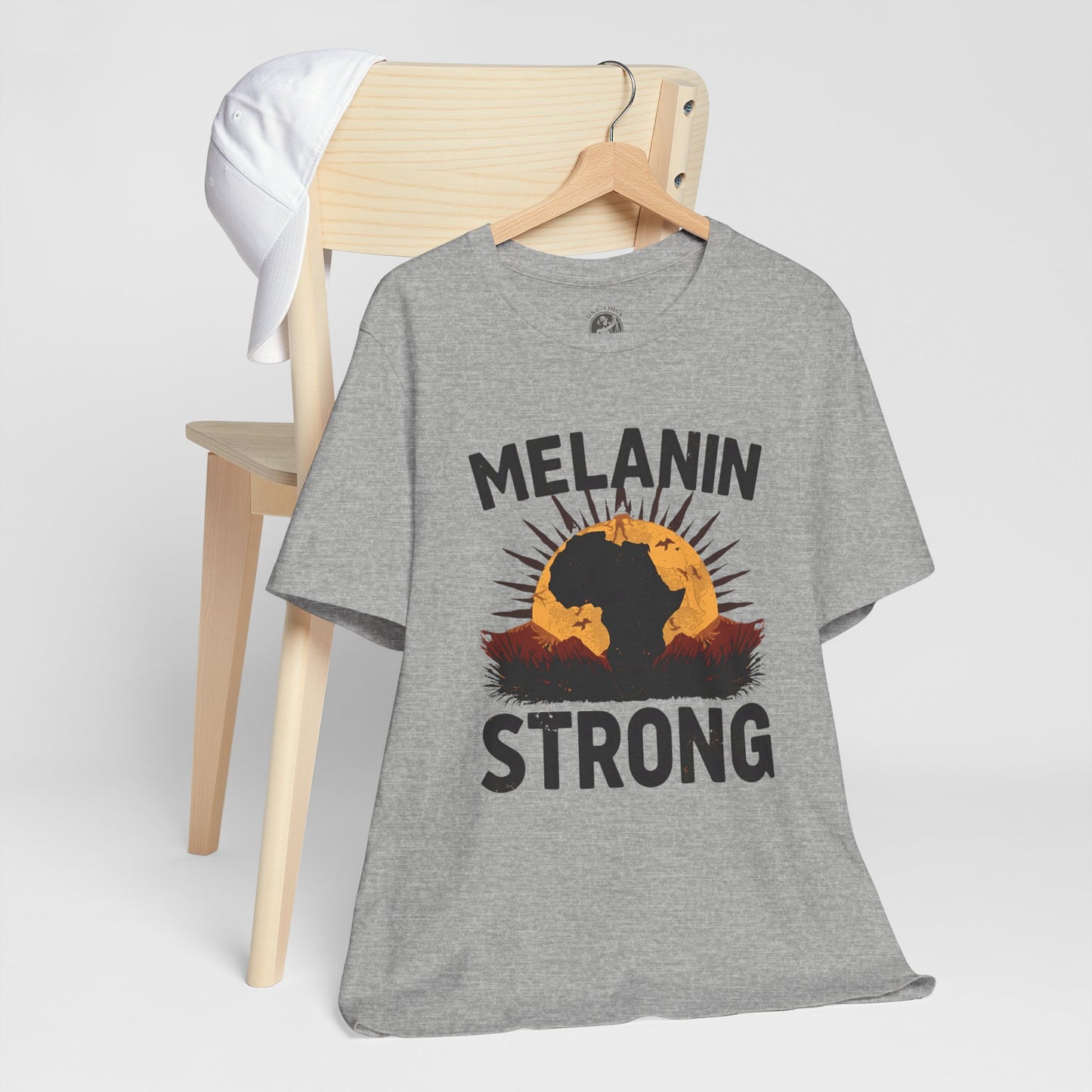 Melanin Strong – Unisex Jersey Short Sleeve Shirt | Empowerment Tee | Black History Month Apparel | Statement Shirt | Gift for Activists