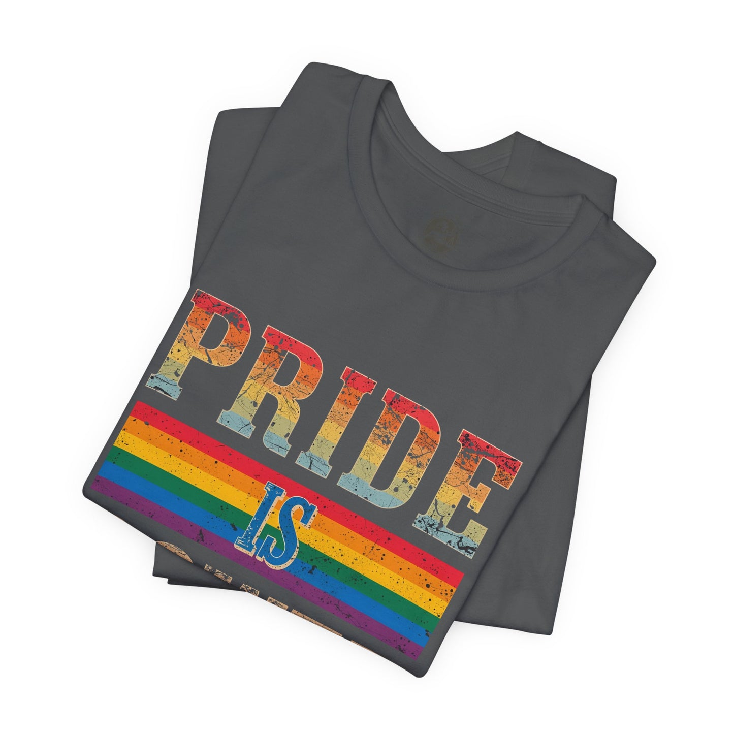 Pride is Power – Unisex Jersey Tee | Pride T-Shirt | LGBTQ+ Apparel | Equality Statement Shirt | Comfortable Casual Wear | Gift for Activists