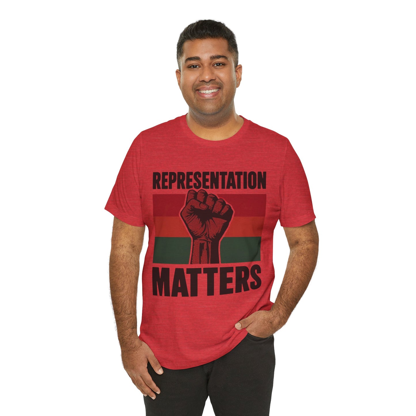 Representation Matters – Unisex Tee | Statement Shirt for Advocacy & Awareness | Black History Month Apparel | Gift for Activists | Casual Wear