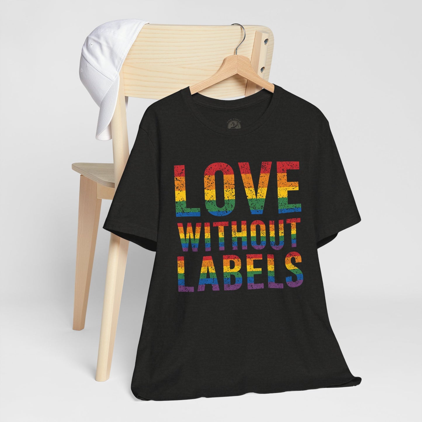 Love Without Labels – Unisex Tee | Celebrate Pride | LGBTQ+ Support Shirt | Casual Wear | Gift for Friends | PrideWEAR Collection