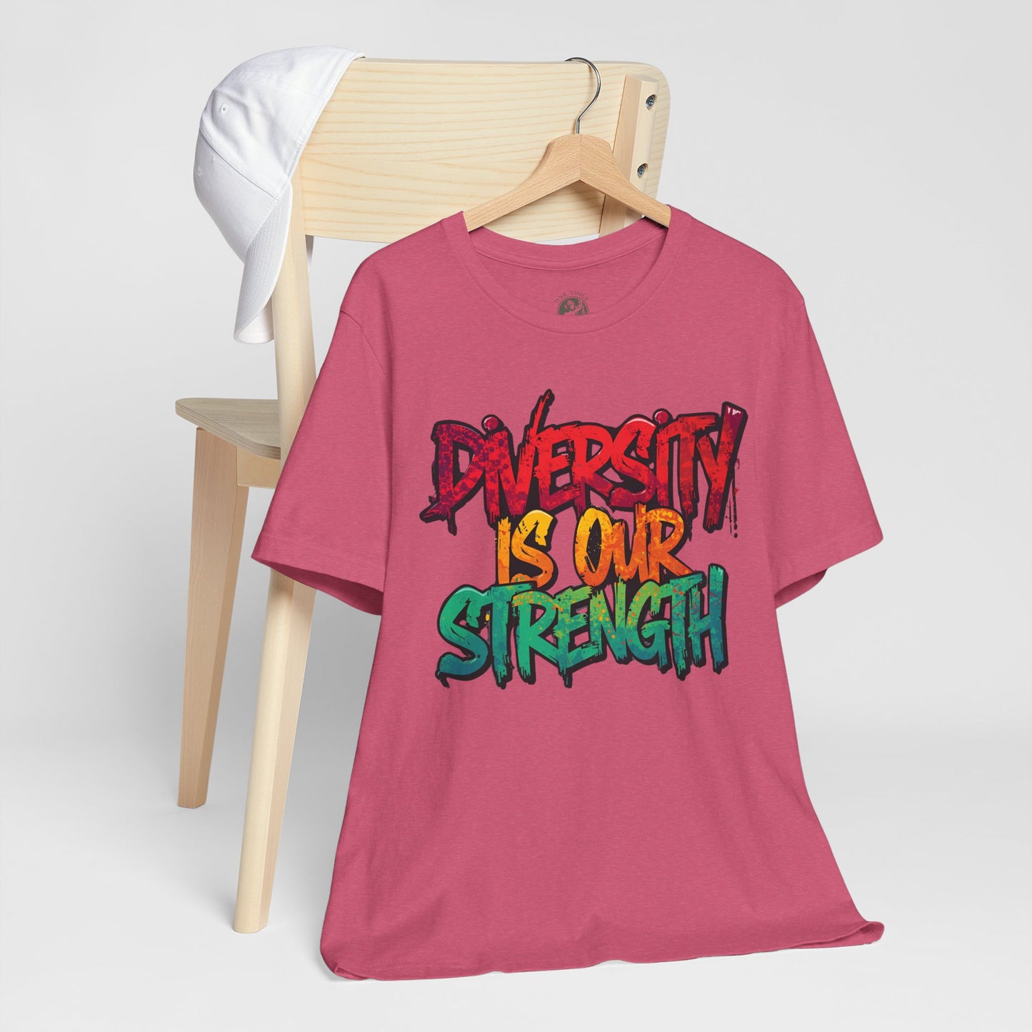 Diversity is Our Strength Tee – Unisex Jersey Short Sleeve T-Shirt | Inclusive Apparel | Social Justice Shirt | Gift for Activists | Colorful Equality Wear