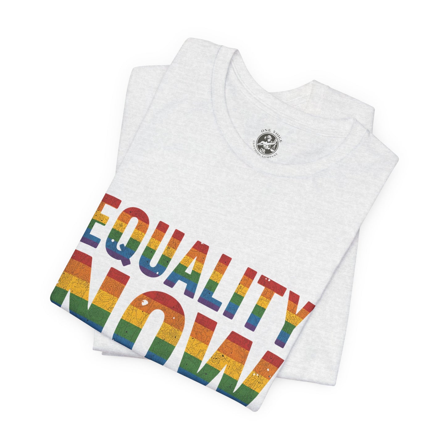 Equality Now – Unisex Jersey Tee | Pride T-Shirt | LGBTQ+ Apparel | Equality Statement Shirt | Comfortable Casual Wear | Gift for Activists