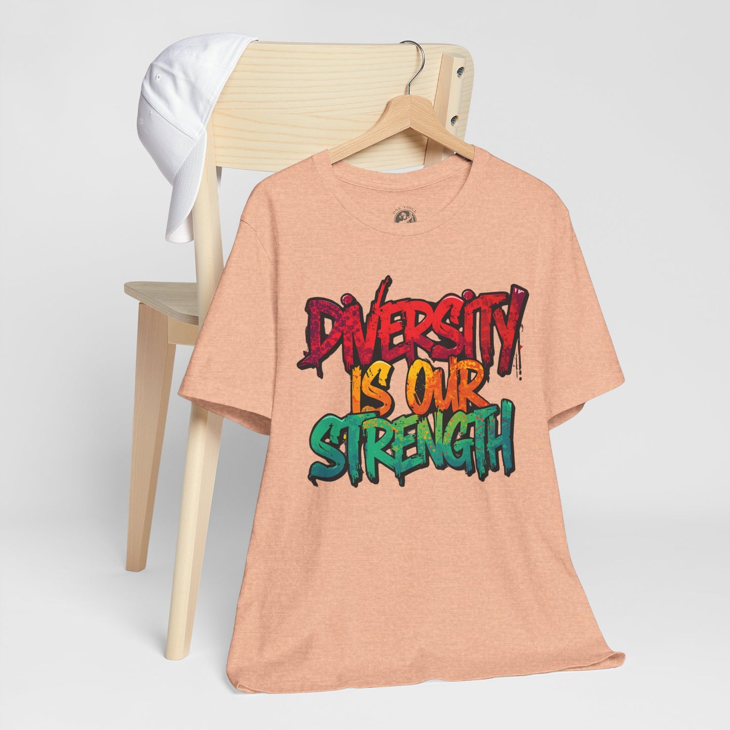 Diversity is Our Strength Tee – Unisex Jersey Short Sleeve T-Shirt | Inclusive Apparel | Social Justice Shirt | Gift for Activists | Colorful Equality Wear