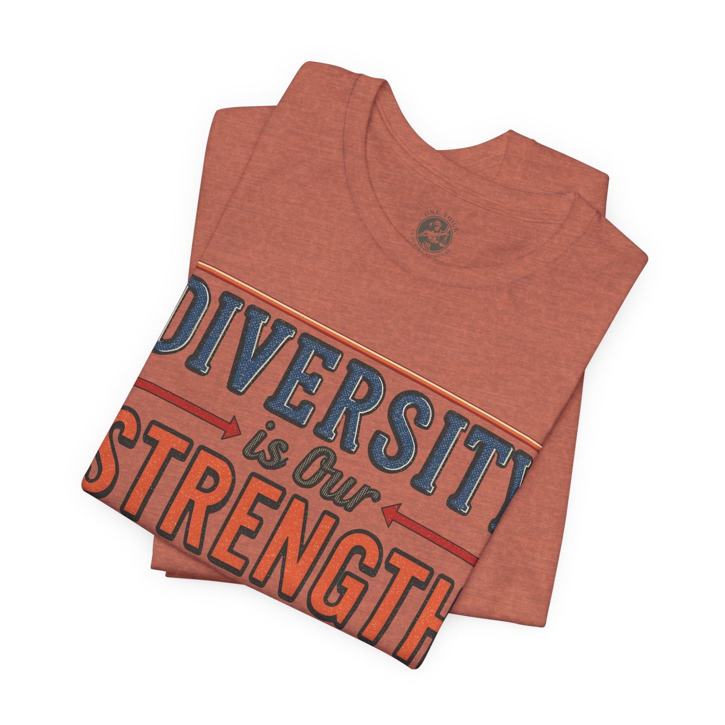 Diversity is Our Strength – Unisex T-Shirt | Equality Message Short Sleeve Tee | Pride Event Shirt | Casual Wear | Gifts for Friends & Allies