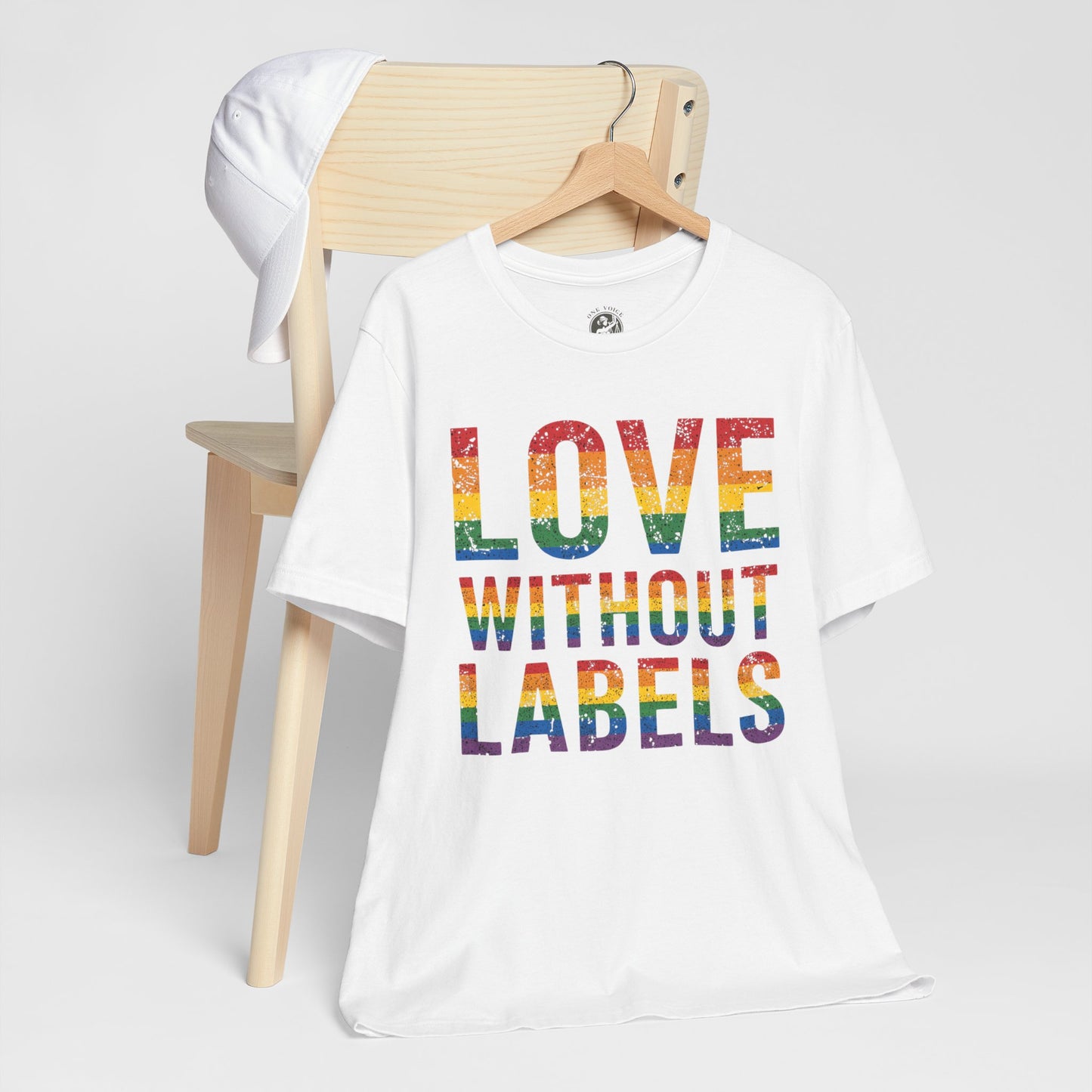Love Without Labels – Unisex Tee | Celebrate Pride | LGBTQ+ Support Shirt | Casual Wear | Gift for Friends | PrideWEAR Collection