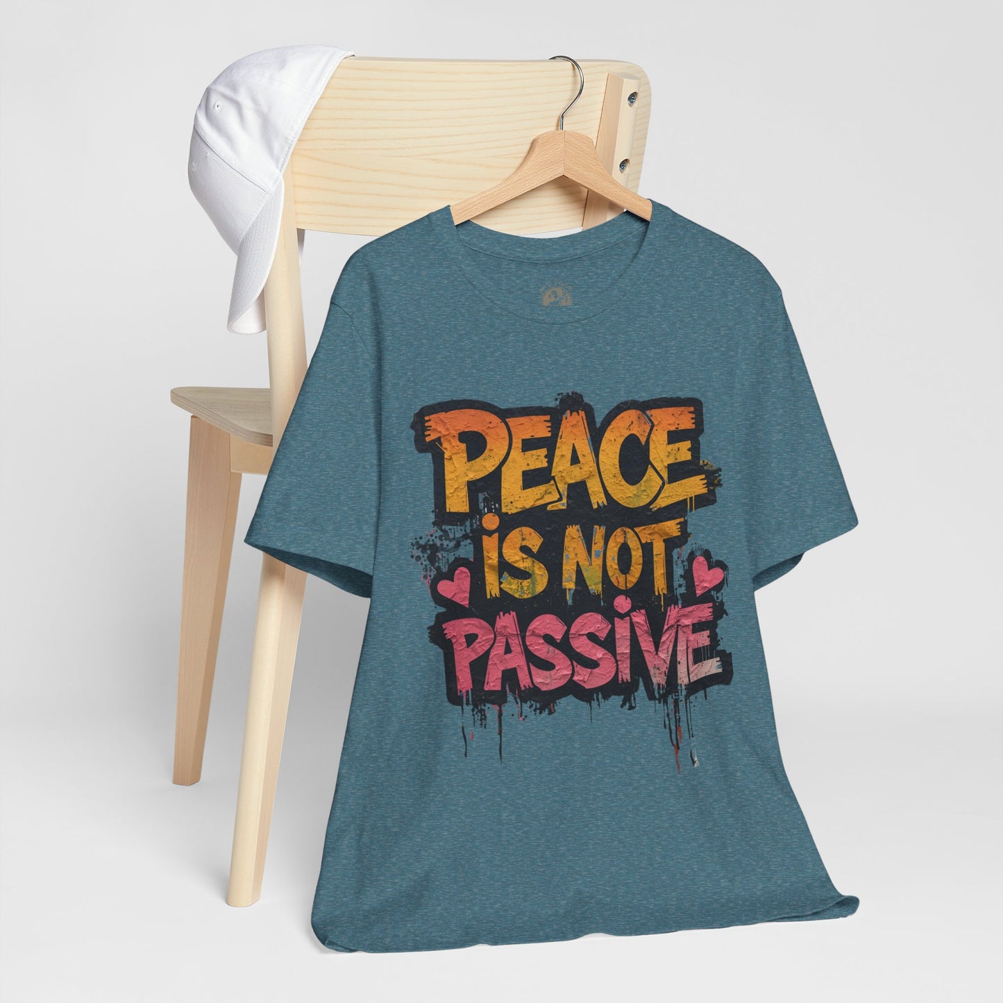 Peace is Not Passive Unisex T-Shirt - Statement Tee, Gift for Activists, Casual Wear, Everyday Style, Eco-Friendly Fashion