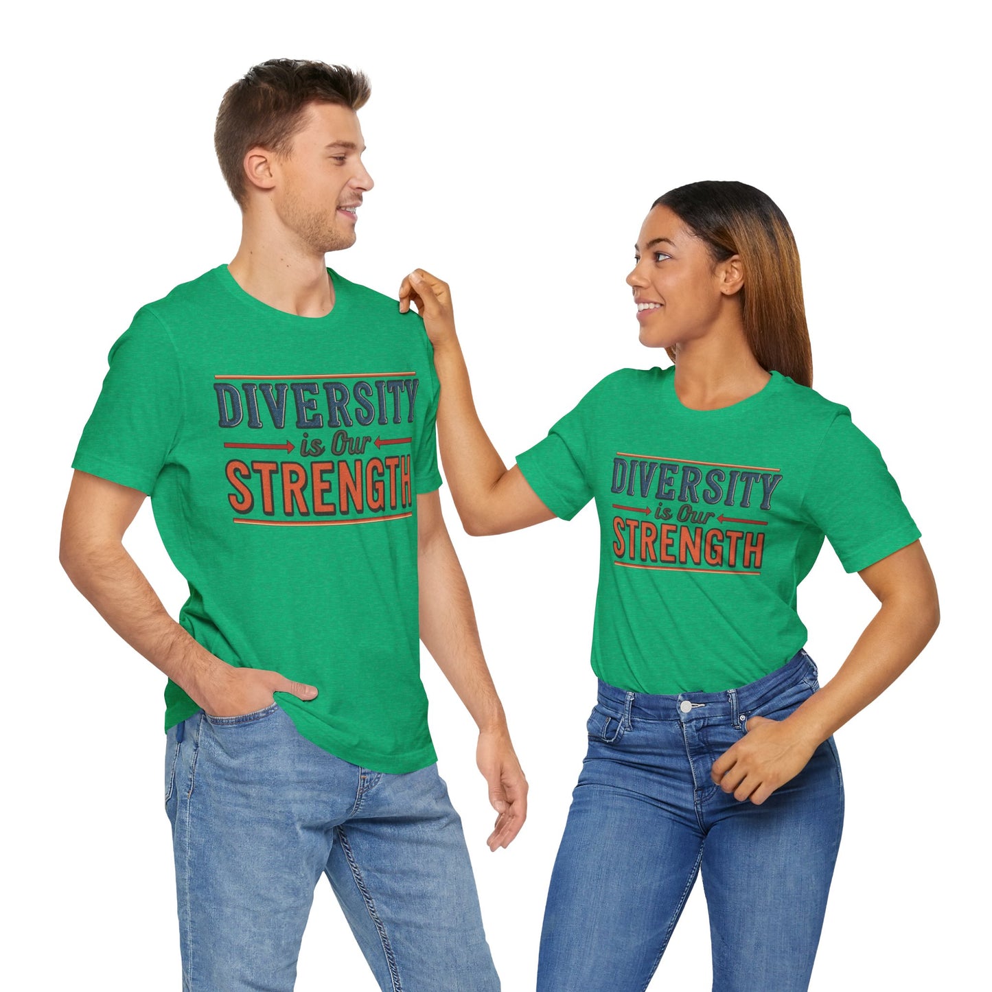 Diversity is Our Strength – Unisex T-Shirt | Equality Message Short Sleeve Tee | Pride Event Shirt | Casual Wear | Gifts for Friends & Allies