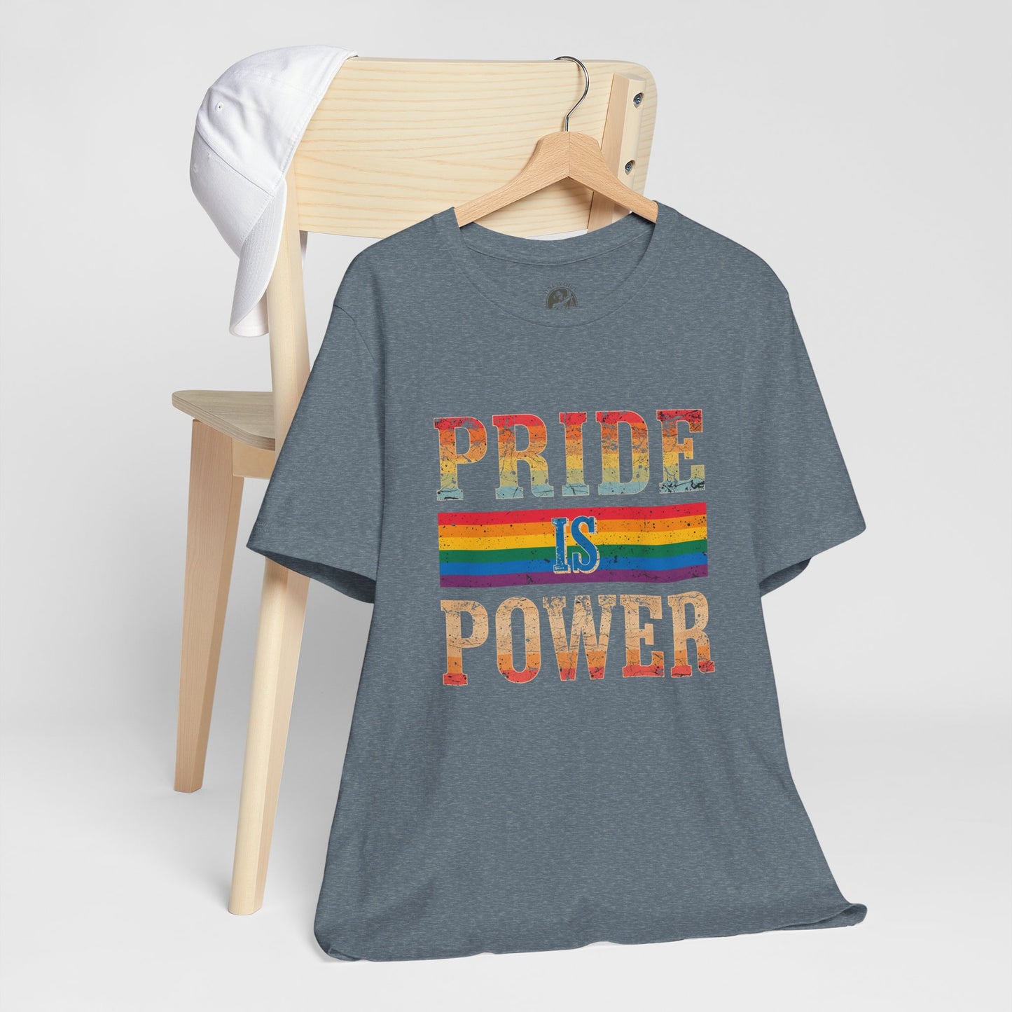 Pride is Power – Unisex Jersey Tee | Pride T-Shirt | LGBTQ+ Apparel | Equality Statement Shirt | Comfortable Casual Wear | Gift for Activists