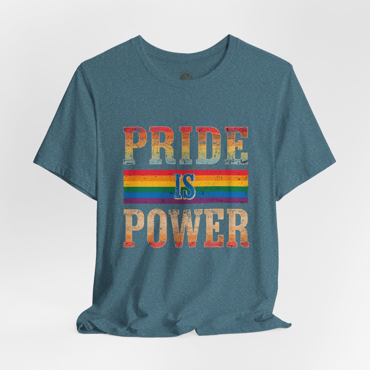 Pride is Power – Unisex Jersey Tee | Pride T-Shirt | LGBTQ+ Apparel | Equality Statement Shirt | Comfortable Casual Wear | Gift for Activists